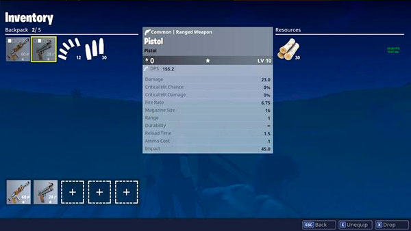 Fortnite Battle Royale - пистолеты Fortnite Battle Royale - пистолеты